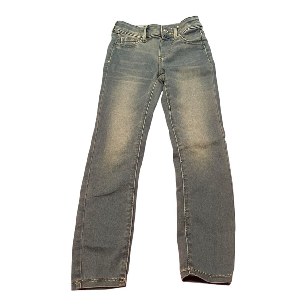 SO Blue Straight-Leg Jeans with Distressed Details